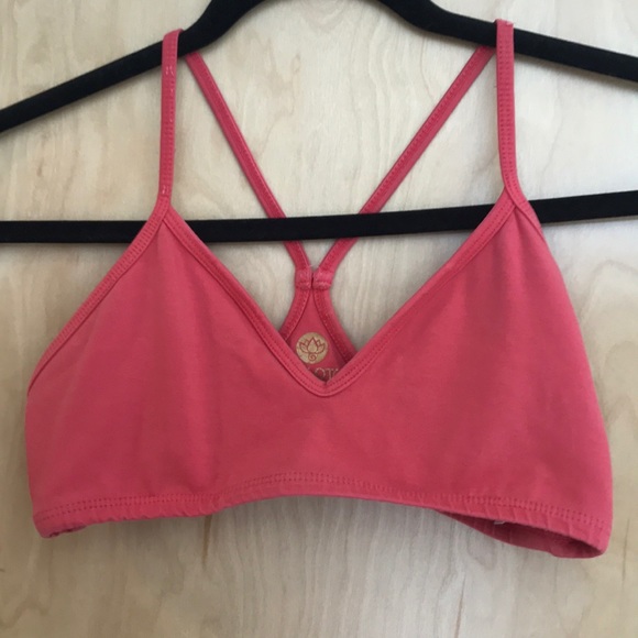 organic cotton yoga bra